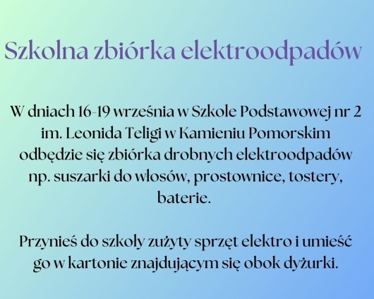 Zbiórka elektroodpadów