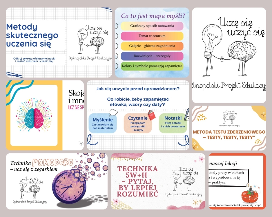 "Uczymy się, uczyć się" – realizacja Ogólnopolskiego Projektu Edukacyjnego