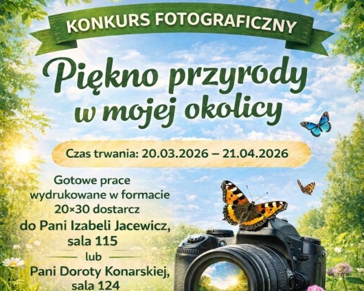 Konkurs fotograficzny "Piękno przyrody w mojej okolicy"
