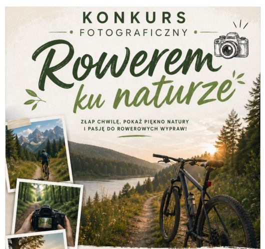 Plakat - Konkurs fotograficzny "Rowerem ku naturze"