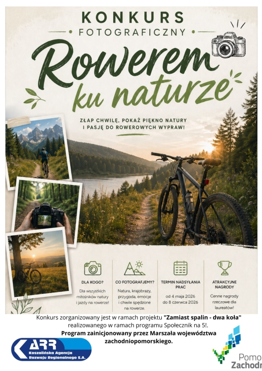 Plakat - Konkurs fotograficzny "Rowerem ku naturze"
