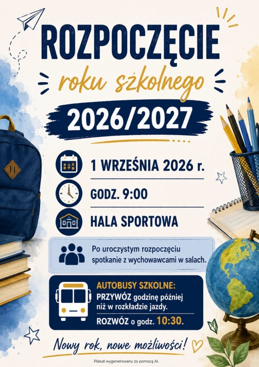 Rozpoczęcie roku szkolnego 2026/2027